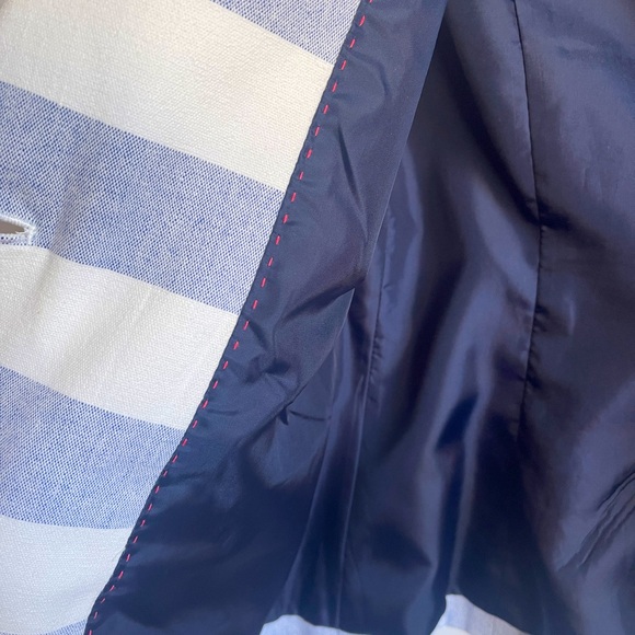 Size 4 MERONA Navy&White Striped Jacket - Picture 4 of 4